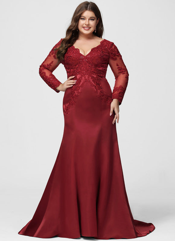 Robe Rouge Dos Nu Dentelle - gallery 5