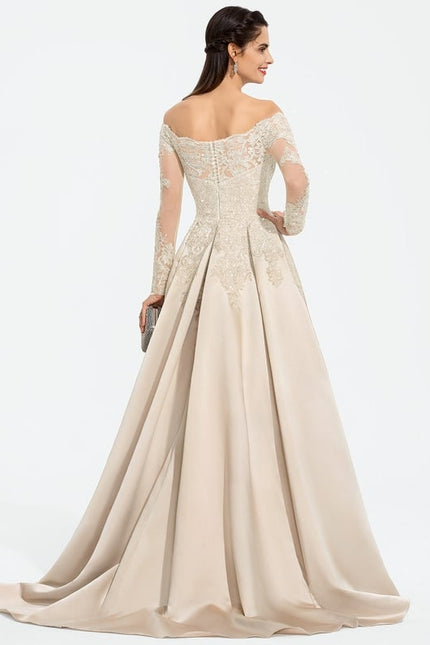Robe Dentelle Élégance Satinée - gallery 8