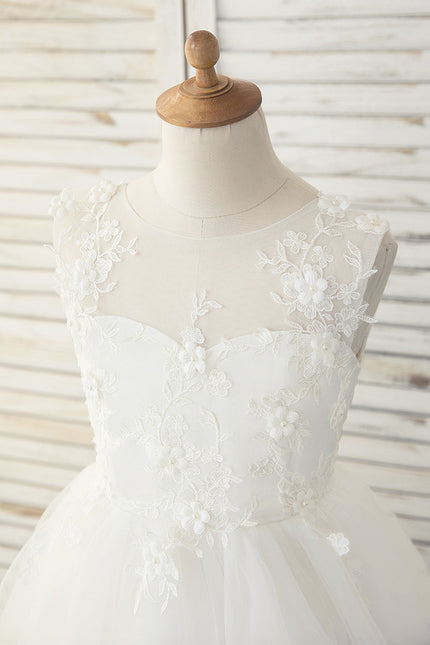 Robe Dentelle Enfant Flottante - gallery 2