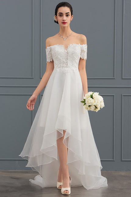 Robe Dentelle Organza Étoilée - gallery 1