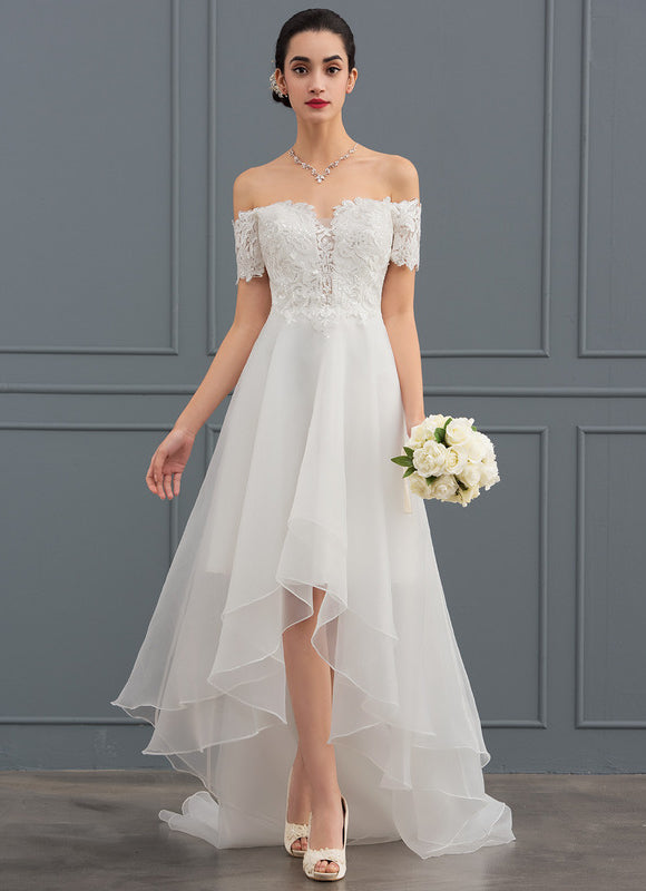 Robe Dentelle Organza Étoilée - gallery 1