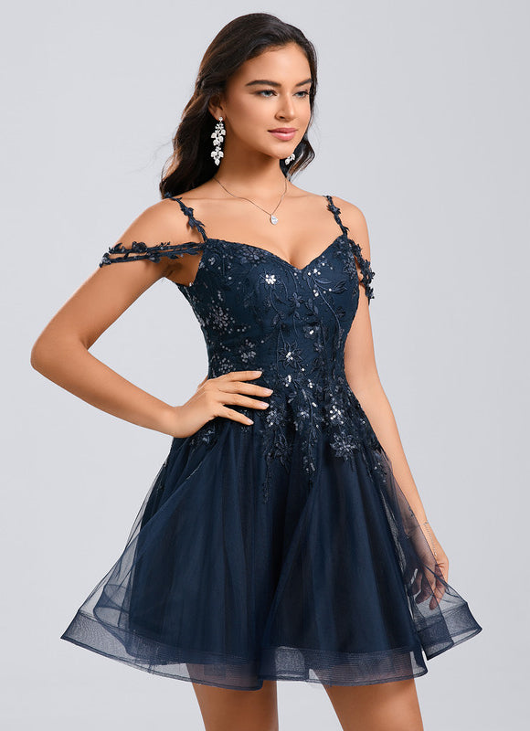 Robe Cocktail Bustier Dentelle - gallery 5