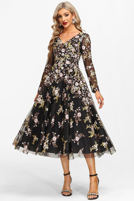 Robe Dentelle Florale Sophistiquée