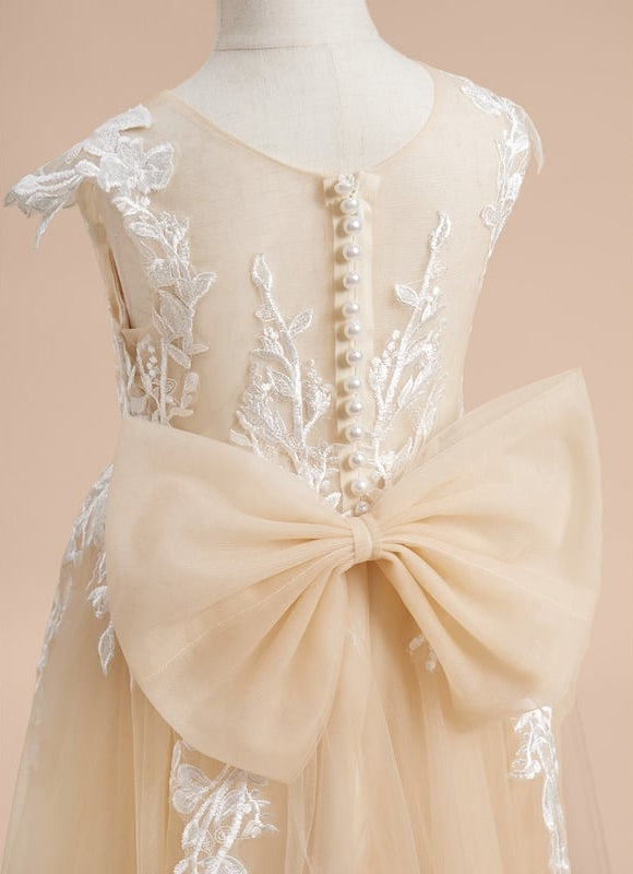Robe Dentelle Élégance Florale Douce - gallery 6