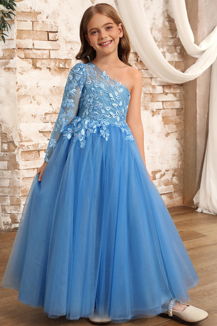 Robe Dentelle Bleue Florale - gallery 9