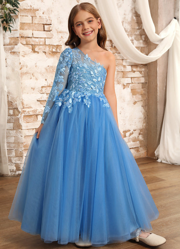 Robe Dentelle Bleue Florale - gallery 9