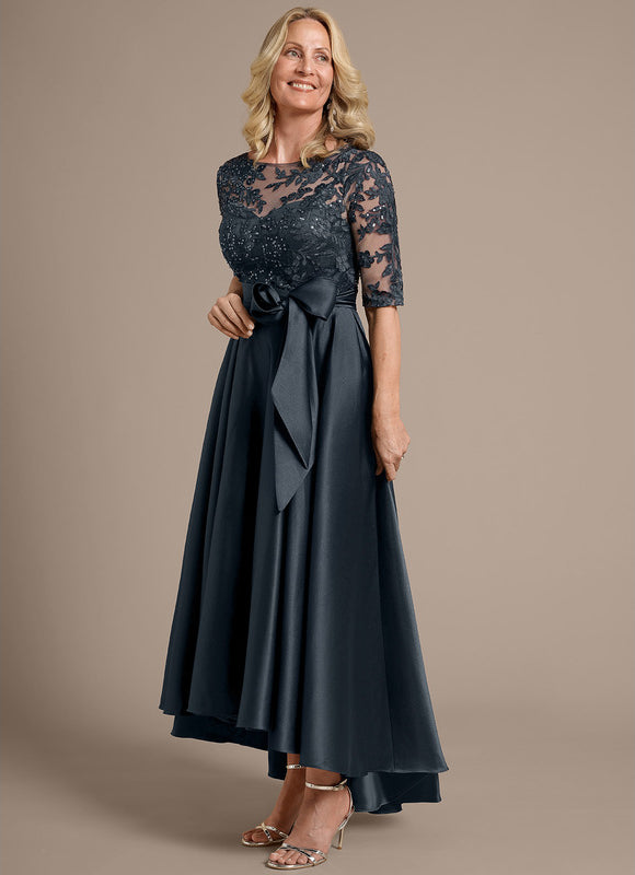 Robe Bleu Marine Dentelle Mariage - gallery 5