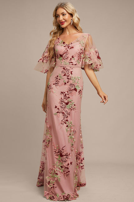 Robe De Soirée Dentelle Perlée - gallery 2