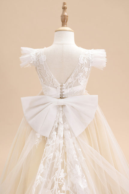 Robe Dentelle Nuageuse Élégante - gallery 9