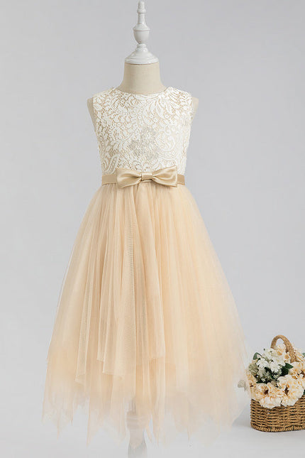 Robe Dentelle Tulle Crème - gallery 4