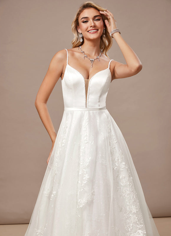 Robe Dentelle Perlée - gallery 4