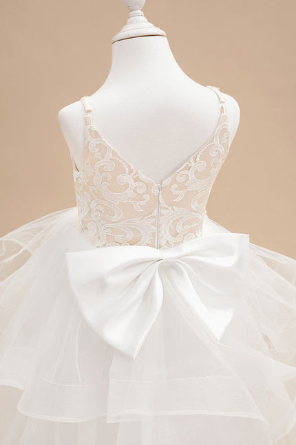 Robe Dentelle Tulle Volants - gallery 8