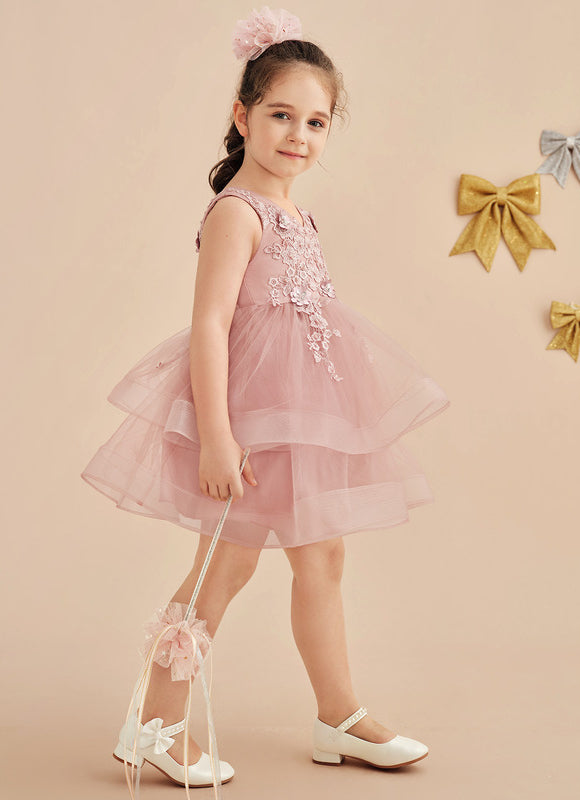 Robe Dentelle Floue Rose 3D - gallery 3