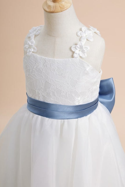 Robe Dentelle Blanche À Volants - gallery 5