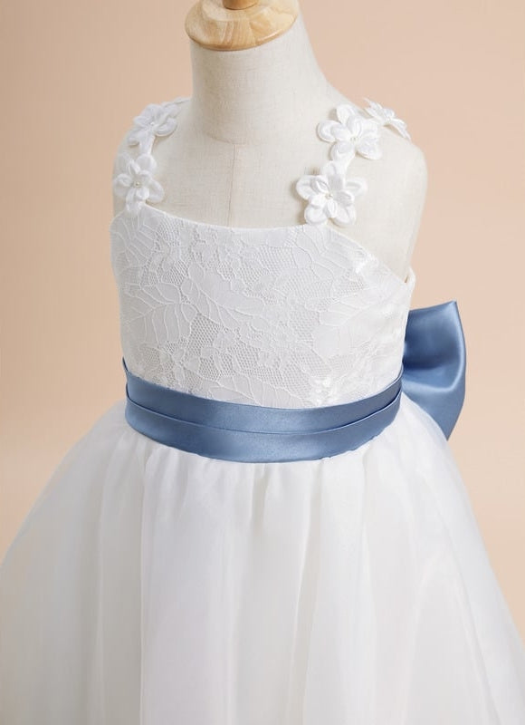 Robe Dentelle Blanche À Volants - gallery 5