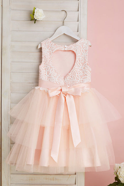 Robe Mariage Rose Dentelle - gallery 9