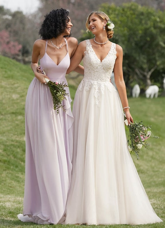 Robe Dentelle Tulle Délicate - gallery 6