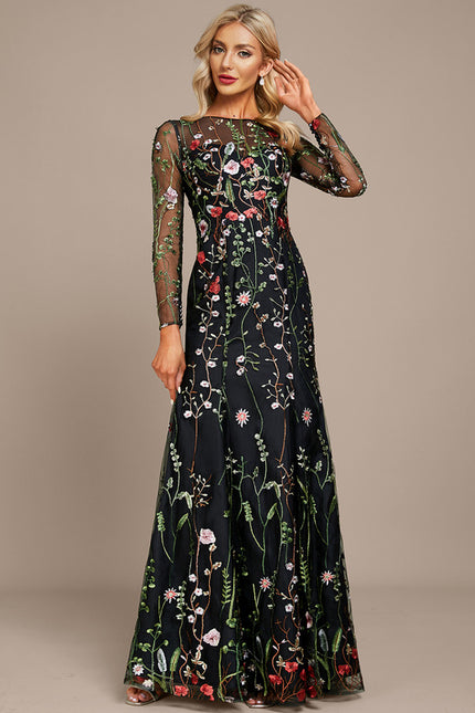 Robe Dentelle Florale Éthérée - gallery 3