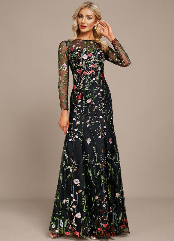 Robe Dentelle Florale Éthérée - gallery 3