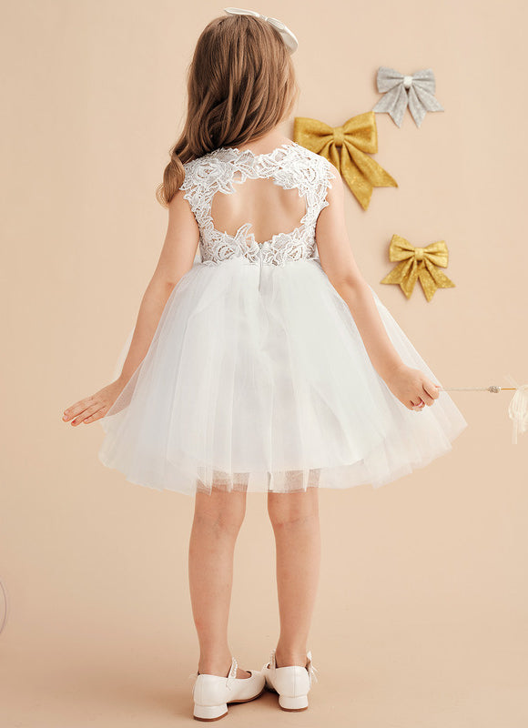 Robe Dos Nu Dentelle Blanche - gallery 1