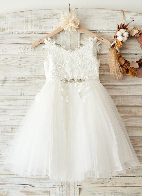 Robe Dentelle Nuptiale Enfantine Élégante - gallery 7