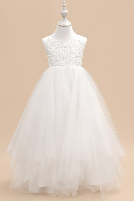 Robe Dentelle Nuptiale Blanche Tulle - gallery 1