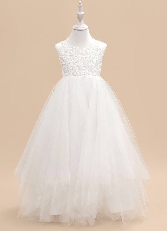 Robe Dentelle Nuptiale Blanche Tulle - gallery 1