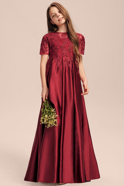 Robe Dentelle Satinée Junior - gallery 4