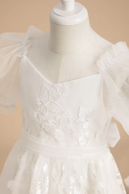 Robe Dentelle Nuptiale Enfantine Élégante - gallery 6