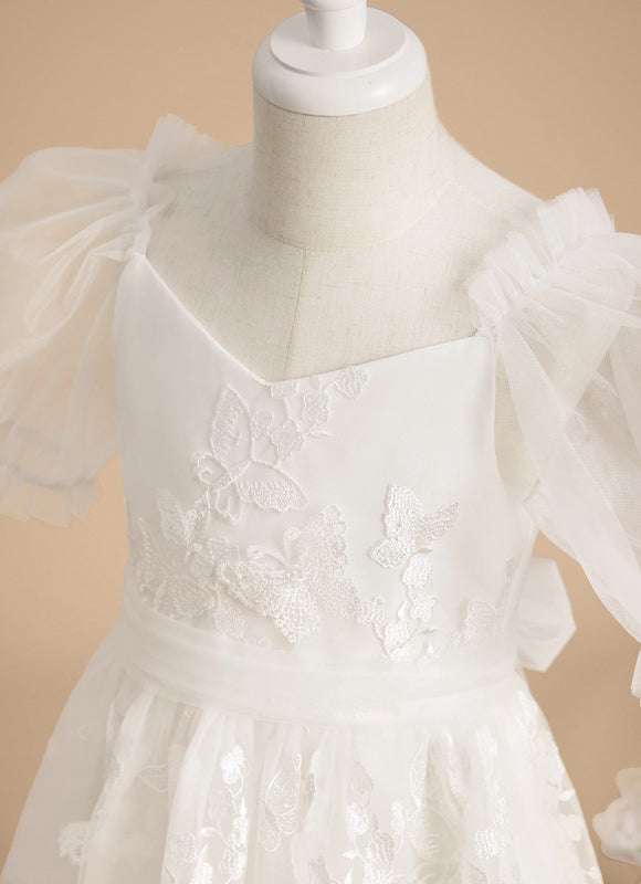 Robe Dentelle Nuptiale Enfantine Élégante - gallery 6