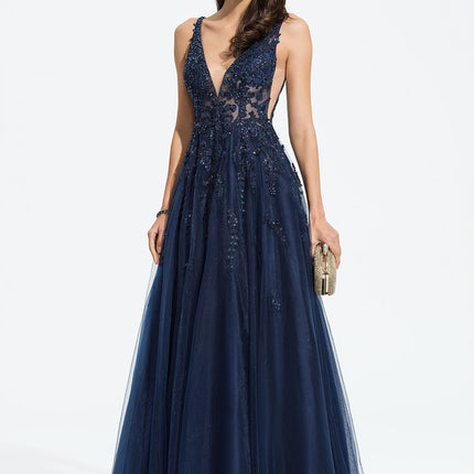 Robe Dentelle Soirée Bleu Nuit