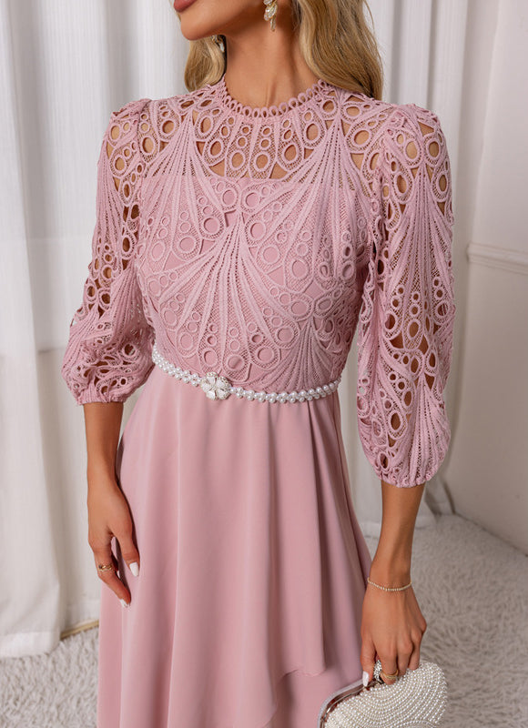 Robe Dentelle Asymétrique - gallery 2