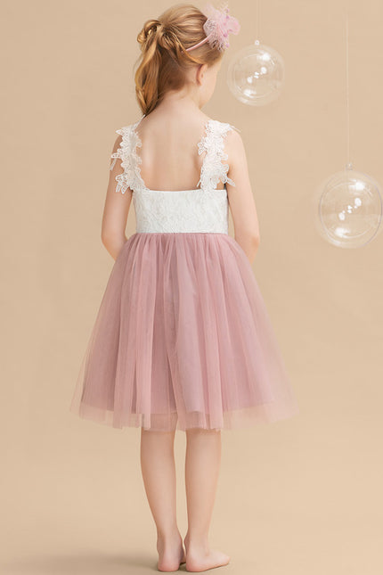 Robe Dentelle Nuptiale Enfantine Élégante - gallery 1