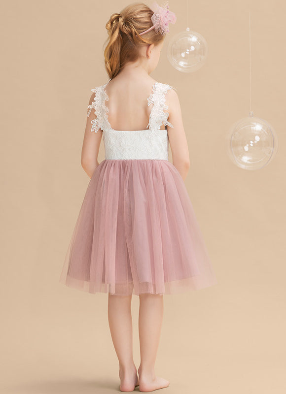 Robe Dentelle Nuptiale Enfantine Élégante - gallery 1