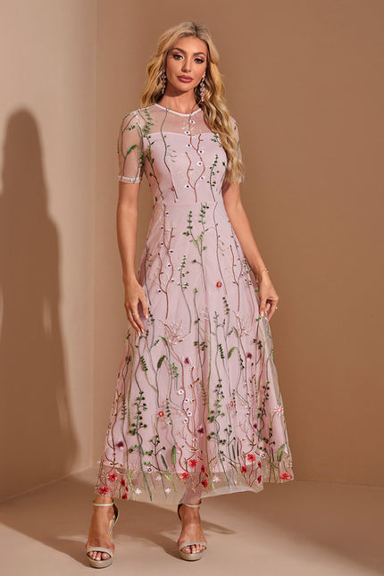 Robe Dentelle Illusion Fleurie - gallery 5