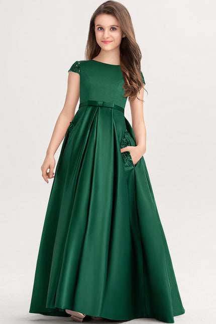 Robe Dentelle Émeraude Enchanteur