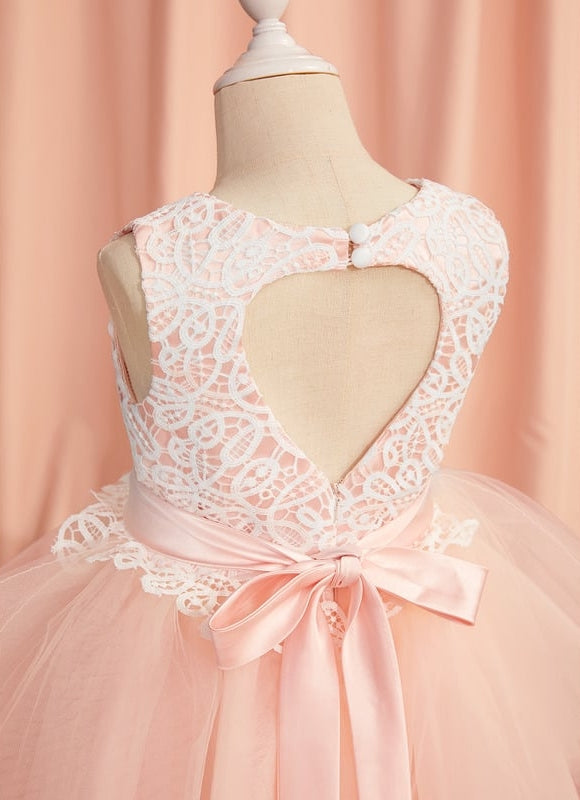 Robe Mariage Rose Dentelle - gallery 7