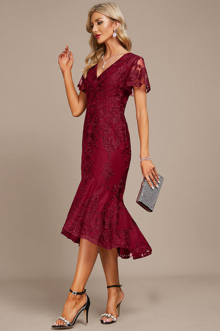 Robe De Soirée En Dentelle Africaine - gallery 3