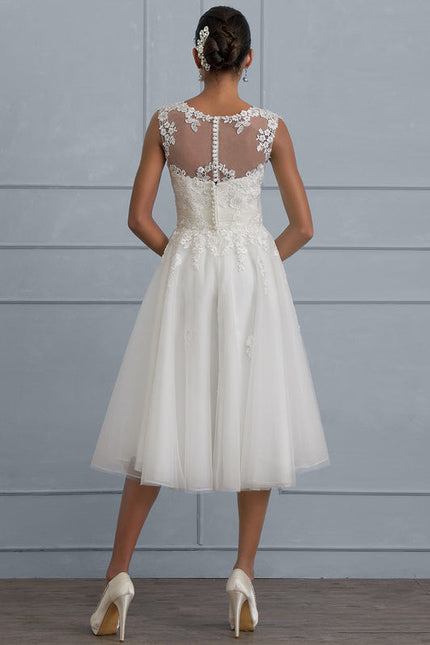 Robe Dentelle Tulle Éthéré - gallery 3