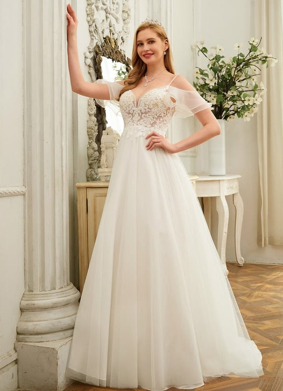 Robe Dentelle Élégance Éthérée - gallery 1