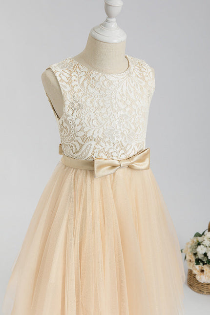Robe Dentelle Tulle Crème - gallery 7