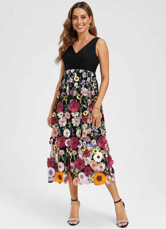 Robe Dentelle Éclat Florale