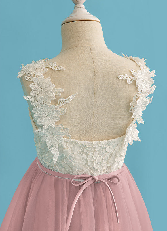 Robe Dentelle Nuptiale Enfantine Élégante - gallery 5
