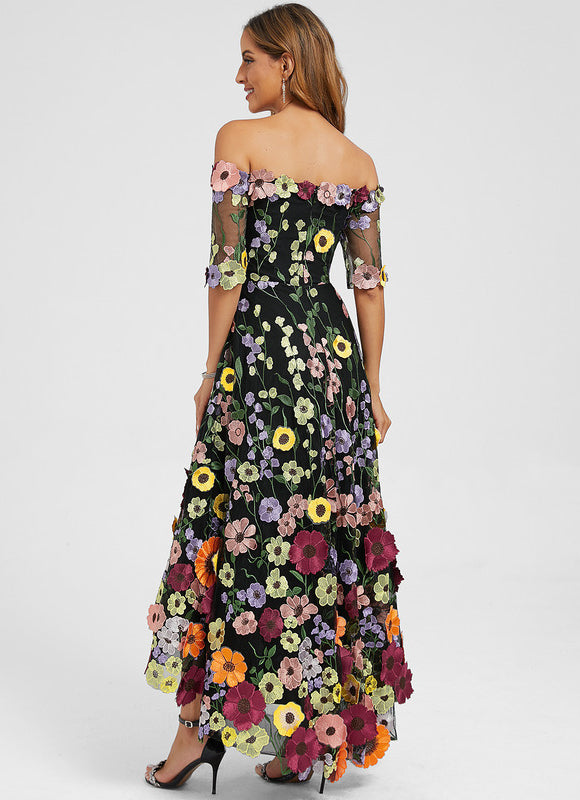 Robe Dentelle Bohème Éclatante - gallery 5