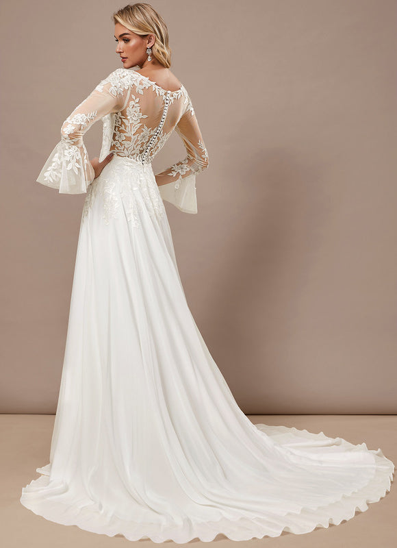 Robe Dentelle Fluide Élégante - gallery 7