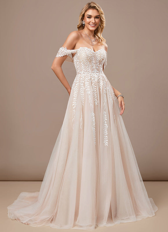 Robe Epaule Dénudée Dentelle