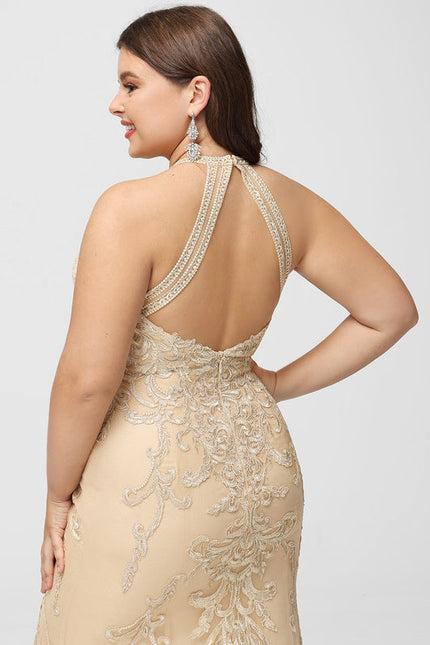 Robe Dentelle Sirène Écrue - gallery 7