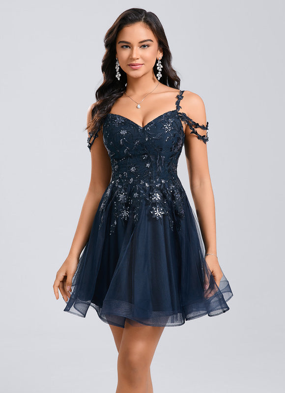 Robe Cocktail Bustier Dentelle - gallery 4