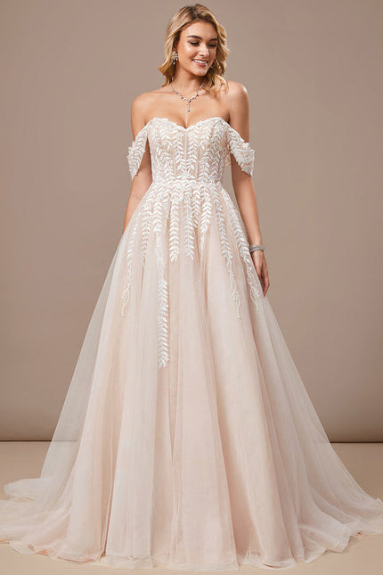 Robe Epaule Dénudée Dentelle - gallery 4