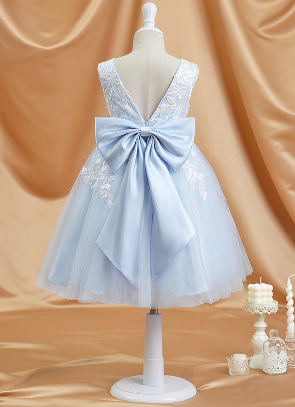Robe Dentelle Bleu Ciel Tulle